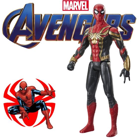 Imagem de Brinquedo Homem Aranha Traje Dourado Oficial Para Criançada Médio Action Figure Bonito