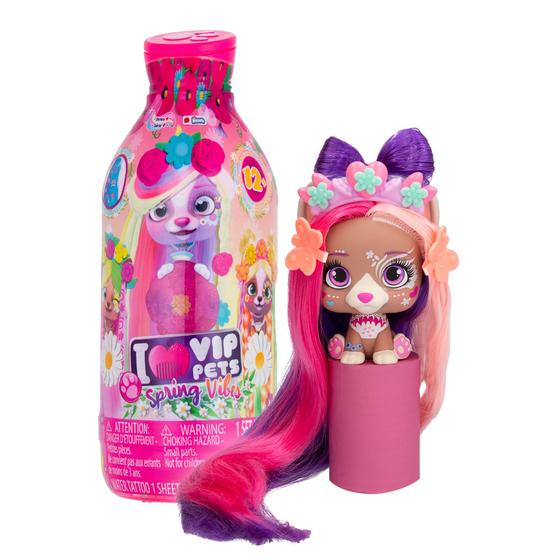 Imagem de Brinquedo IMC Toys VIP Pets Spring Vibes com boneca e 9 surpresas