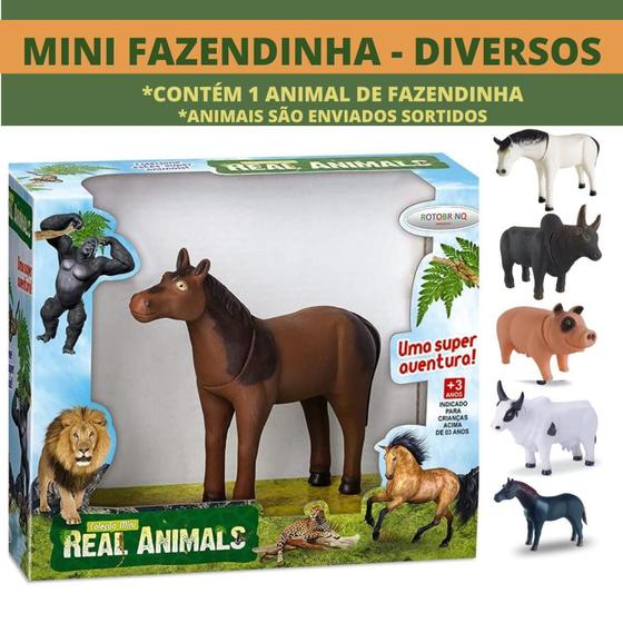 Menor preço em Brinquedo infantil animal de fazenda criança sortido coleção cavalo cavalinho porco porquinho boi bo