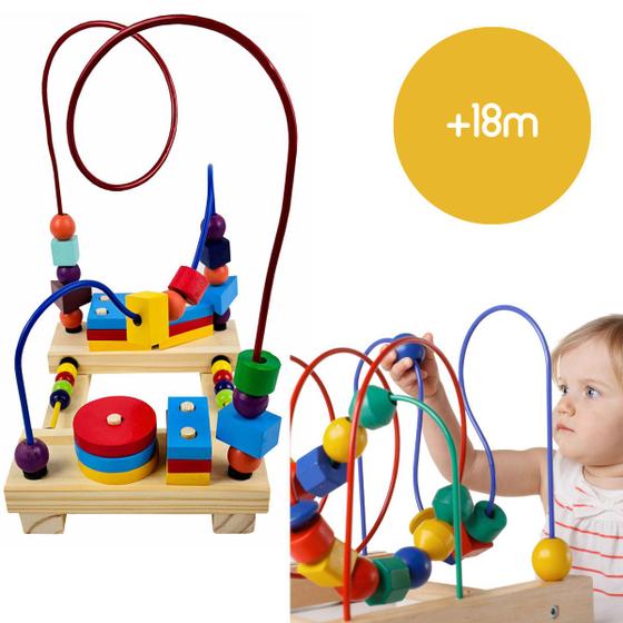 Imagem de Brinquedo Infantil Aramado Formas Geometricas Encaixe Bebes