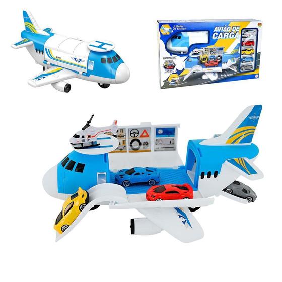 Imagem de Brinquedo Infantil Avião De Resgate Com Carrinhos - Dm Toys - Comercial Dm Brasil Ltda