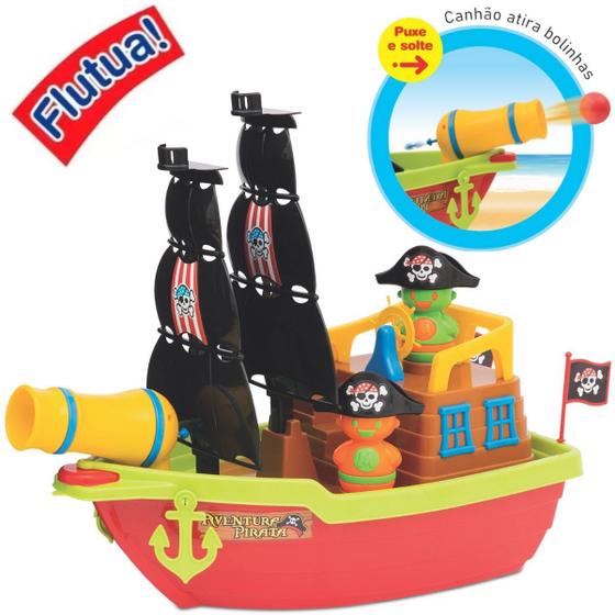 Brinquedo Infantil Barco Grande Pirata Menino Menina 3 anos Presente ...