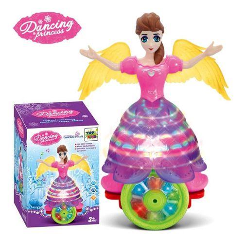 Imagem de Brinquedo Infantil Boneca Com Asas Que Dança Bailarina Meninas Som Luz Meninas