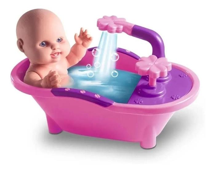 Imagem de Brinquedo Infantil Boneca Milkinha Petit Banho Milk