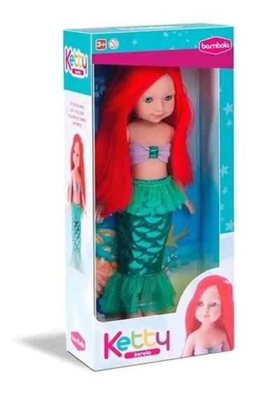 Imagem de Brinquedo Infantil Boneca Sereia Ketty Lendas Bambola