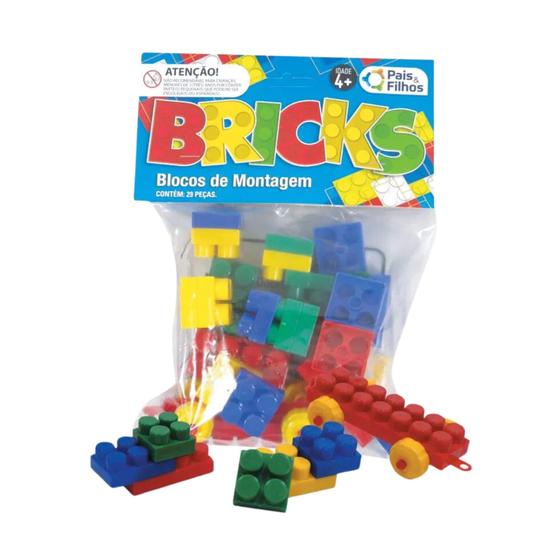 Brinquedo Infantil Bricks Blocos de Montar 29 Peças Pais e Filhos - 4745-1 Menor preço em Brinquedo Infantil Bricks Blocos de Montar 29 Peças Pais e Filhos - 4745-1