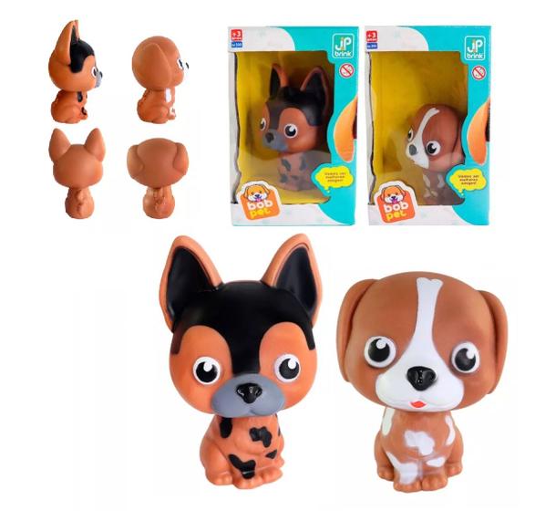 Imagem de Brinquedo Infantil Cachorrinho Bob Pet Vinil Macio Diversão