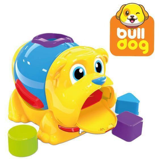 Imagem de Brinquedo Infantil Cachorrinho Didádito Bulldog Com Rodinha