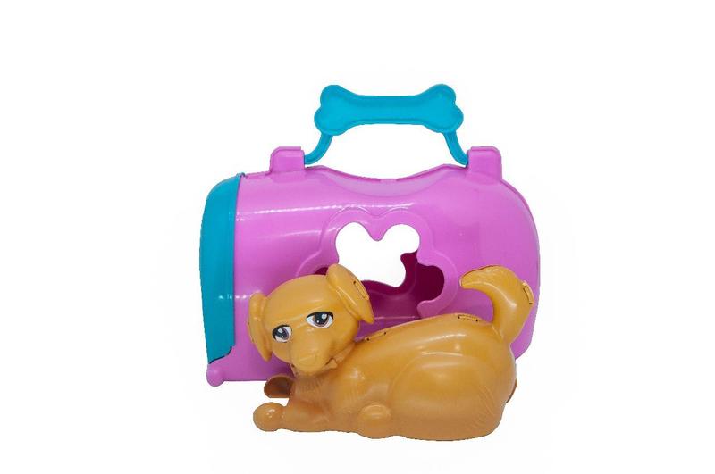 Imagem de Brinquedo Infantil Cachorro  Com Casinha Maleta com alça