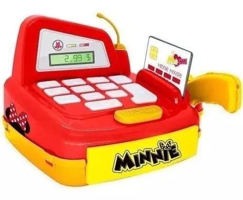 Imagem de Brinquedo Infantil Caixa Registradora Compras Minnie Mouse