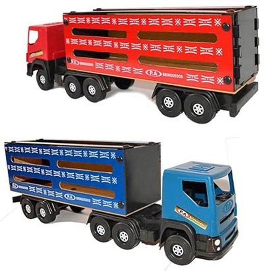 Caminhão de Brinquedo Infantil Carreta Iveco Grande Vermelho em Promoção na  Americanas