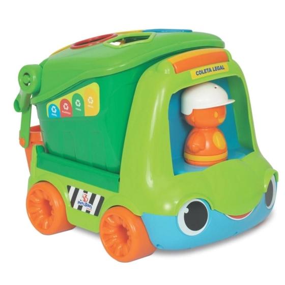 Imagem de Brinquedo Infantil Caminhão Coleta Legal Truckids - Mercotoys 471