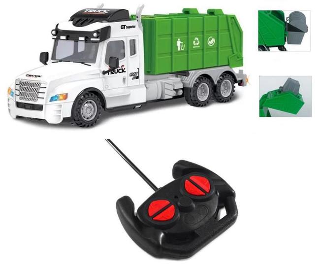 Imagem de Brinquedo Infantil Carrinho Controle Remoto Caminhão De Lixo Homologação: 79081908726