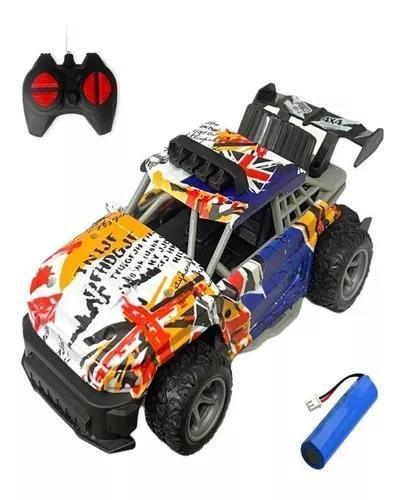 Imagem de Brinquedo Infantil Carrinho Controle Remoto Colorido Off Road 4x4 Recarregável