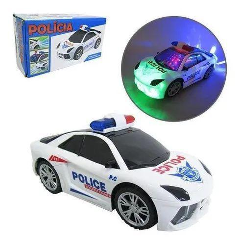 Imagem de Brinquedo Infantil Carrinho De Polícia Com Luzes 3d Som Luz