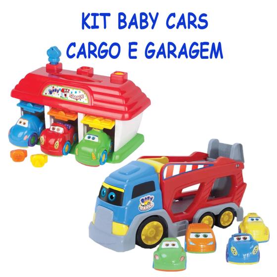 Imagem de Brinquedo Infantil Carrinhos Baby Cargo e Garagem Colorido