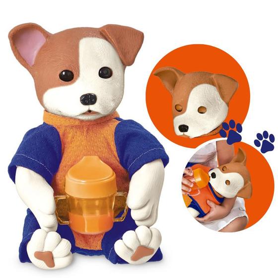 Imagem de Brinquedo Infantil Coleção Filhotinhos Pet Reborn Acessórios