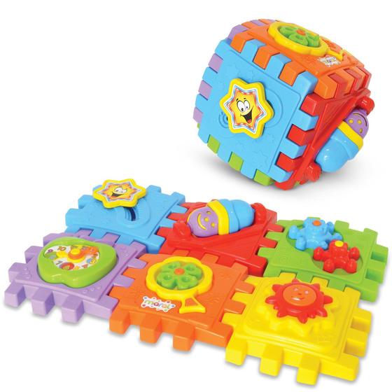 Imagem de Brinquedo Infantil Com Som Cubo Didádico Maral Smart Cube