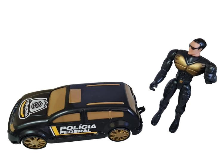 Imagem de Brinquedo Infantil Comando Policial Carro + 1 Boneco