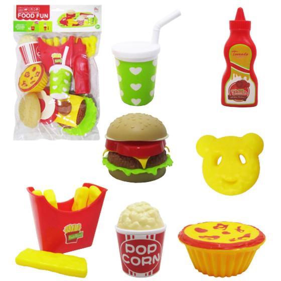 Brinquedo Infantil Comidas Hambúrguer Refri Batatas Fritas - Toy King ...