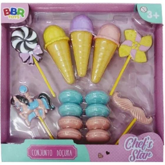 Imagem de Brinquedo Infantil Conjunto Doçura Chef's Star - BBR Toys