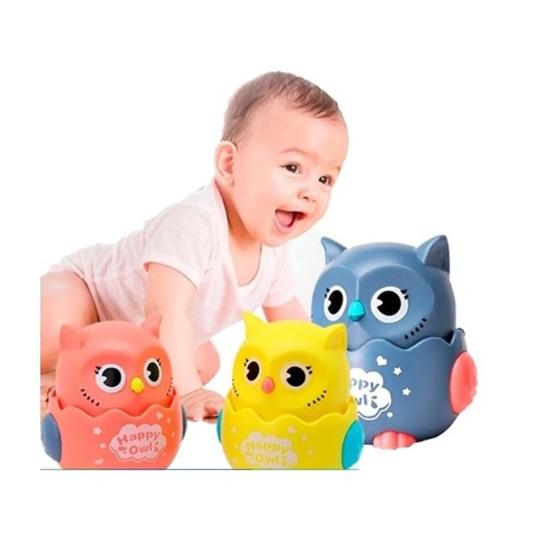 Brinquedo Infantil Coruja Corujinha Aperta e Anda Happy Owl Coruja ...