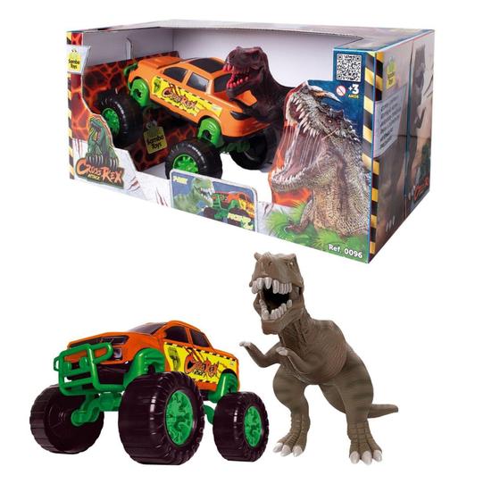 Imagem de Brinquedo Infantil Cross Rex Atack Pick Up Com T - Rex Samba - Samba Toys