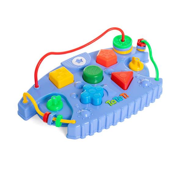Imagem de Brinquedo Infantil Didático Com Argolas e Formas Passa e Encaixa Tateti