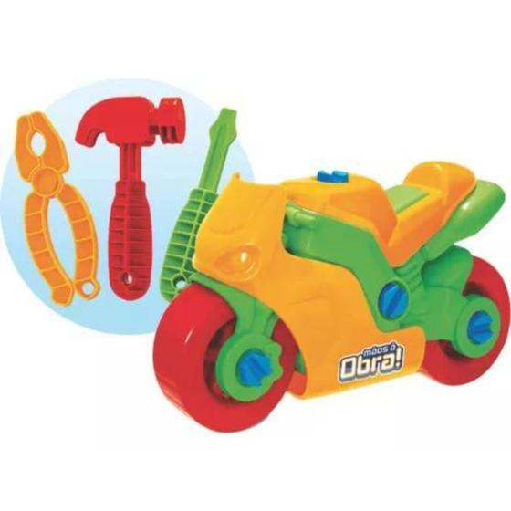 Imagem de Brinquedo Infantil Didático Moto Monta E Desmonta Educativo