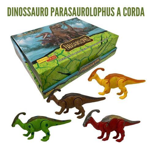 Imagem de Brinquedo Infantil Dino Parasaurolophus A Corda Anda Coleção Brincar Criançadas