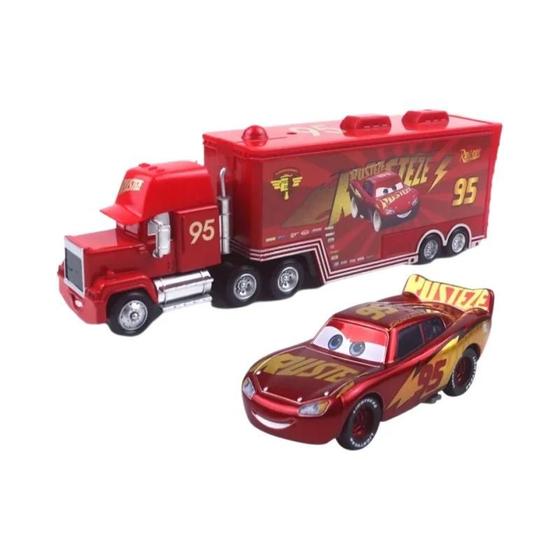 Imagem de Brinquedo Infantil Disney Pixar Cars 3 - Relâmpago McQueen e Mack Truck - Resgate