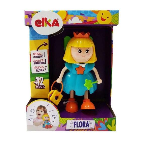 Imagem de Brinquedo Infantil Flora Fadinha de Atividades 22cm Elka 750
