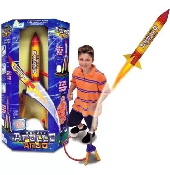 Imagem de Brinquedo Infantil Foguete Apollo Que Voa De Verdade Até 15m