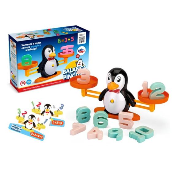 Imagem de Brinquedo Infantil Jogo Divertido Balança Pinguim - Pakitoys