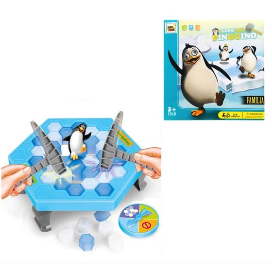 Imagem de Brinquedo Infantil Jogo do Pinguim Quebra Gelo 23cm.