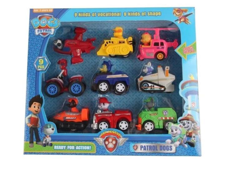 Brinquedo Infantil Kit 9 Carrinhos Patrulha Canina - PawPatrol ...