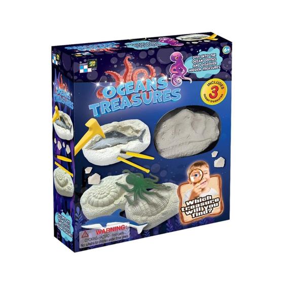 Imagem de Brinquedo Infantil Kit Escavação Oceano Treasure Hunt Fundo do Mar Multikids - BR2151