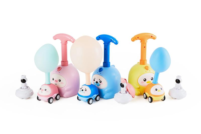 Imagem de Brinquedo Infantil Lançador De Carrinho Movido A Balão De Ar