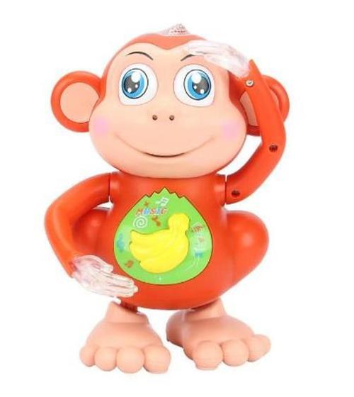 Imagem de Brinquedo Infantil Macaco Dançarino Luz Som