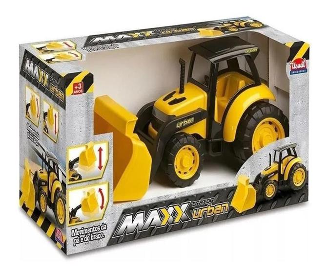 Imagem de Brinquedo Infantil Maxx Trator Urban Usual Plastic Ref 167 - usual brinquedos