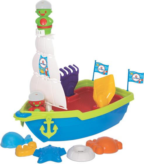 Imagem de Brinquedo Infantil Mega Barco Praia Didático Mercotoys