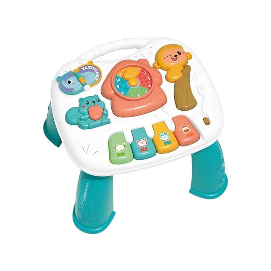 Imagem de Brinquedo Infantil Mesa Musical Educativa Zoo com Luz Zippy Toys - 10387