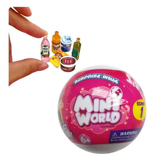 Imagem de Brinquedo Infantil Mini World Série 1 Comidinhas em Miniatura Surpresa Sortida Multikids - BR1768