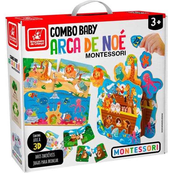 Imagem de Brinquedo Infantil Montessori Combo Baby Arca de Noé