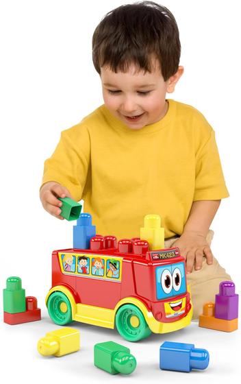 Imagem de Brinquedo Infantil Ônibus Blocolândia Montar Multicor MK423