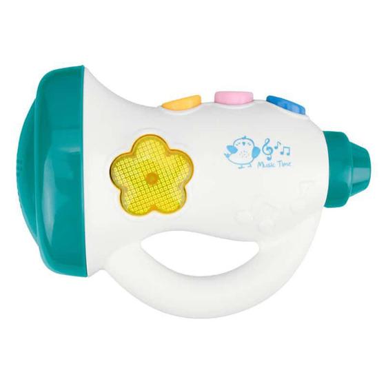 Imagem de Brinquedo Infantil Para Bebê Trompete musical para bebê sortido Rosa e Azul Pimpolho