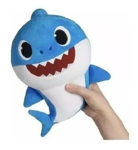 Imagem de Brinquedo Infantil Pelucia Baby Shark Azul