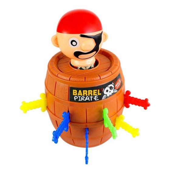 Imagem de Brinquedo Infantil Pula Pirata Barril Grande Clássico