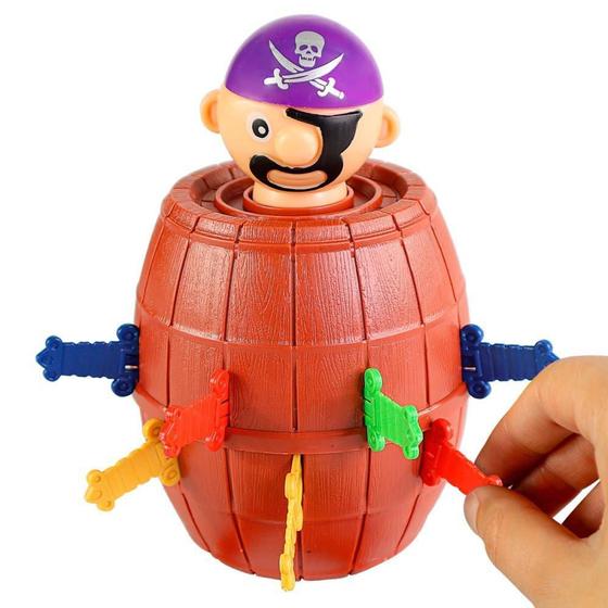 Imagem de Brinquedo Infantil Pula Pirata Barril Pequeno Clássico