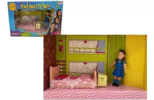 Imagem de Brinquedo Infantil Quarto Chiquititas Boneca Mili Acessórios